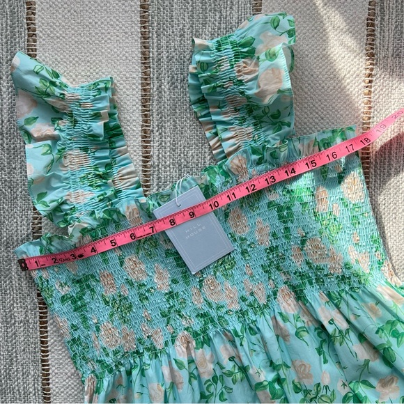 Hill House The Elizabeth Blue Roses Nap Mini Dress Women’s Size 2XL - Picture 6 of 9